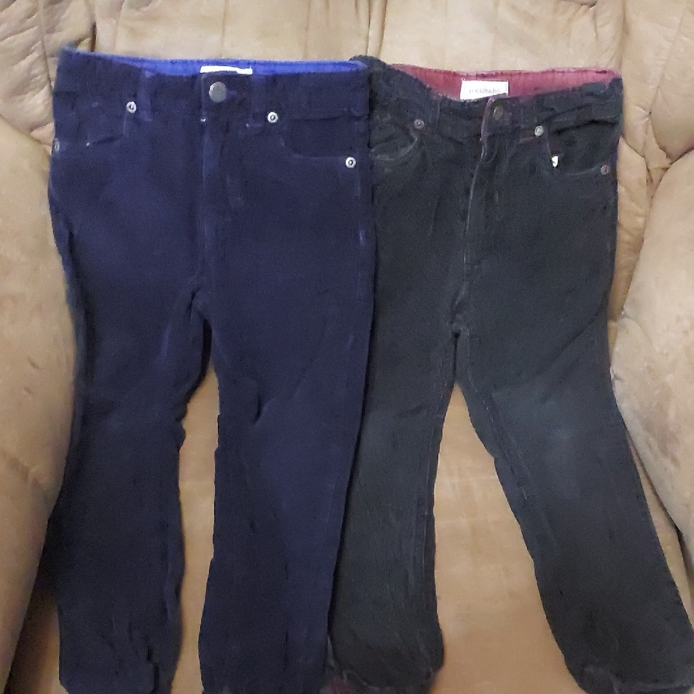Toughskins Kids Corduroy Pants - Navy and Black